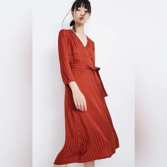 madewell satin dress Alexa Chung for Madewell Courtney Satin Slip Dress